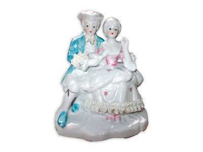 Couple porcelaine nacrée